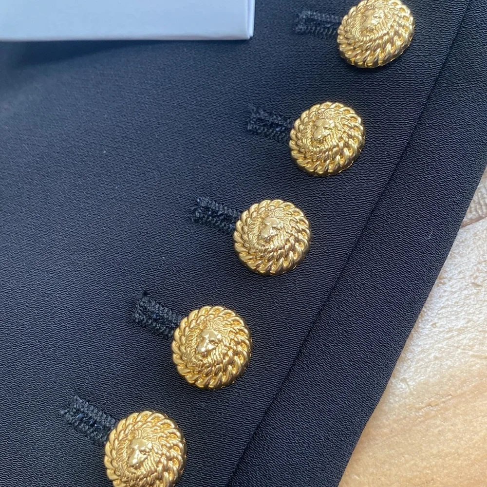 BalmainTwo-Tone Crepe Spencer Jacket - Picture 3 of 14